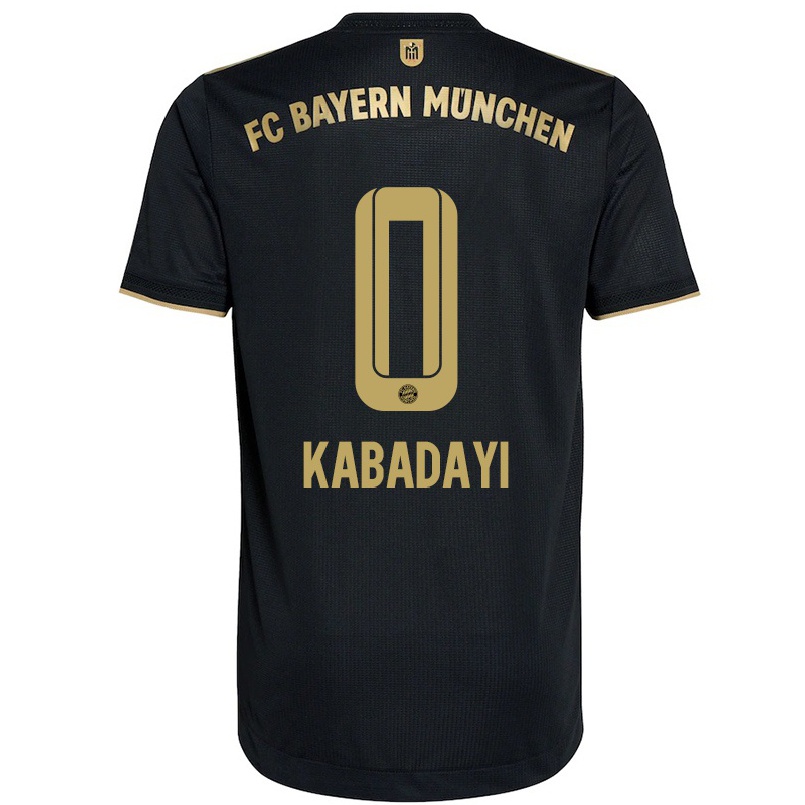 Kinder Fußball Yusuf Kabadayi #0 Schwarz Auswärtstrikot Trikot 2021/22 T-shirt