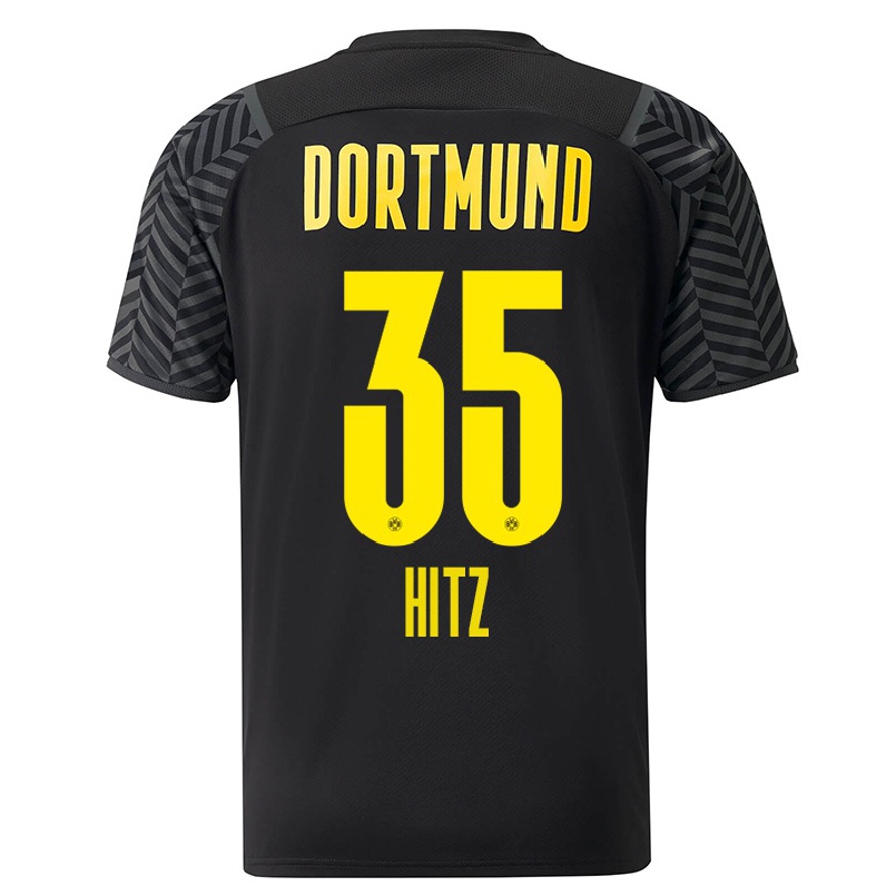 Kinder Fußball Marwin Hitz #35 Grad Schwarz Auswärtstrikot Trikot 2021/22 T-shirt