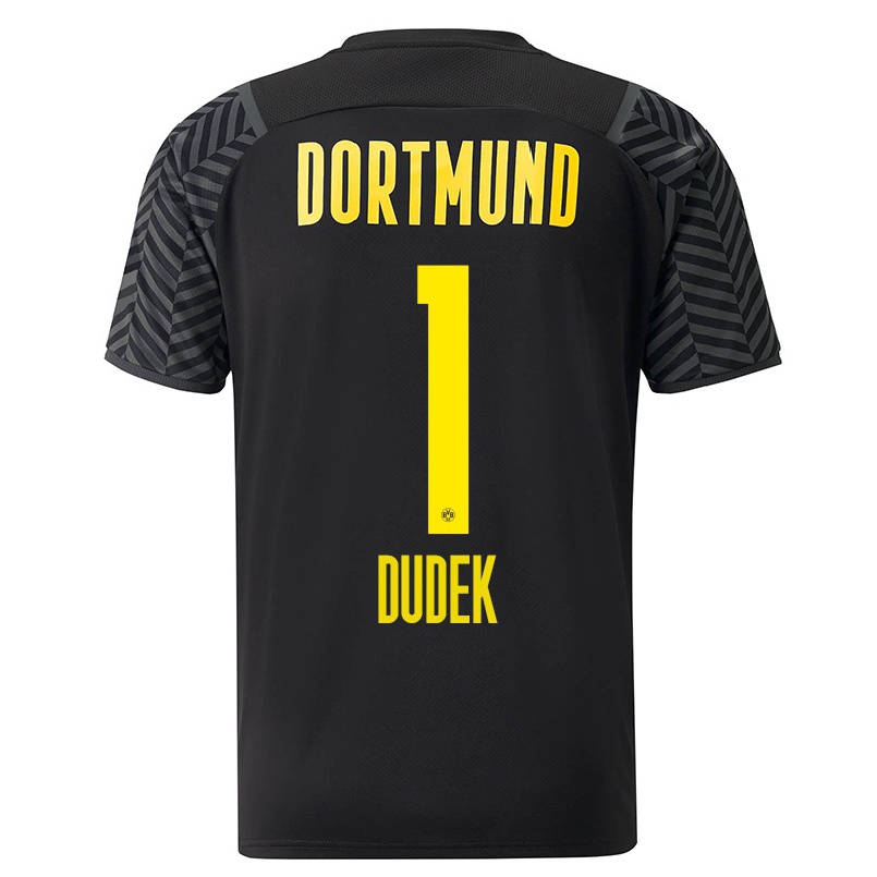 Kinder Fußball Daniel Dudek #1 Grad Schwarz Auswärtstrikot Trikot 2021/22 T-shirt