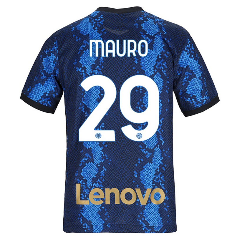 Kinder Fußball Ilaria Mauro #29 Dunkelblau Heimtrikot Trikot 2021/22 T-shirt