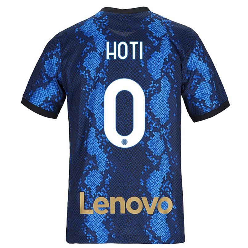 Kinder Fußball Andi Hoti #0 Dunkelblau Heimtrikot Trikot 2021/22 T-shirt
