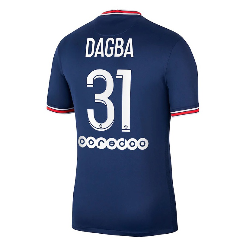 Kinder Fußball Colin Dagba #31 Dunkelblau Heimtrikot Trikot 2021/22 T-shirt