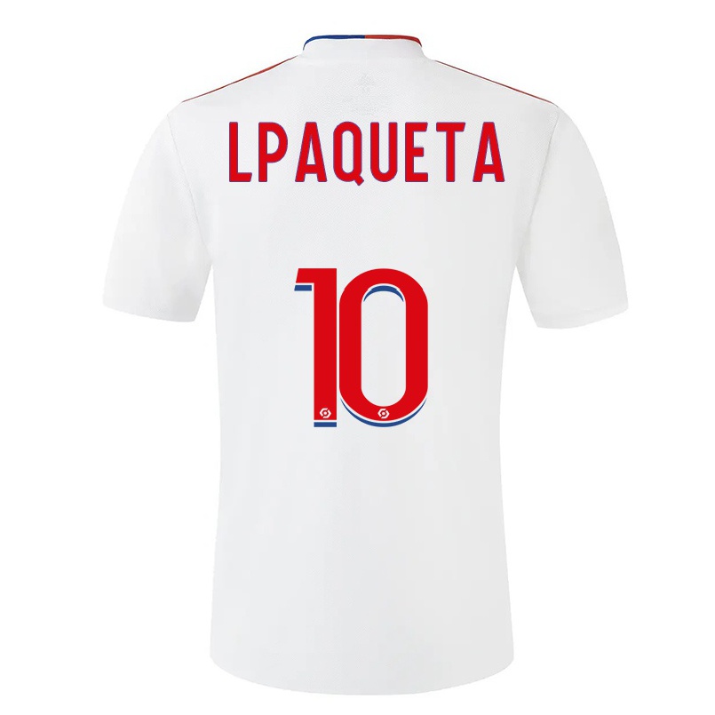 Kinder Fußball Lucas Paqueta #10 Weiß Heimtrikot Trikot 2021/22 T-shirt
