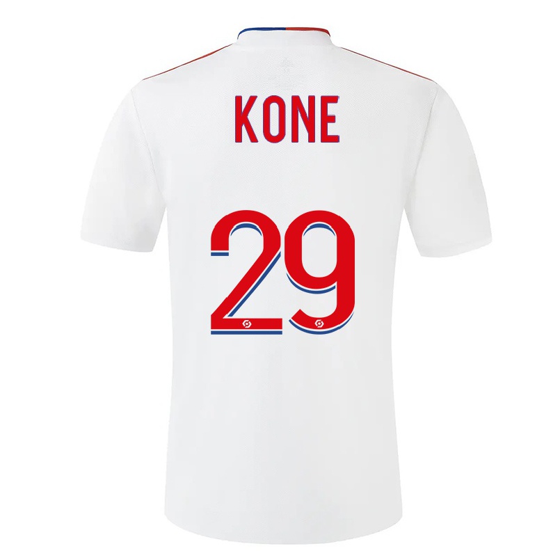 Kinder Fußball Youssouf Kone #29 Weiß Heimtrikot Trikot 2021/22 T-shirt