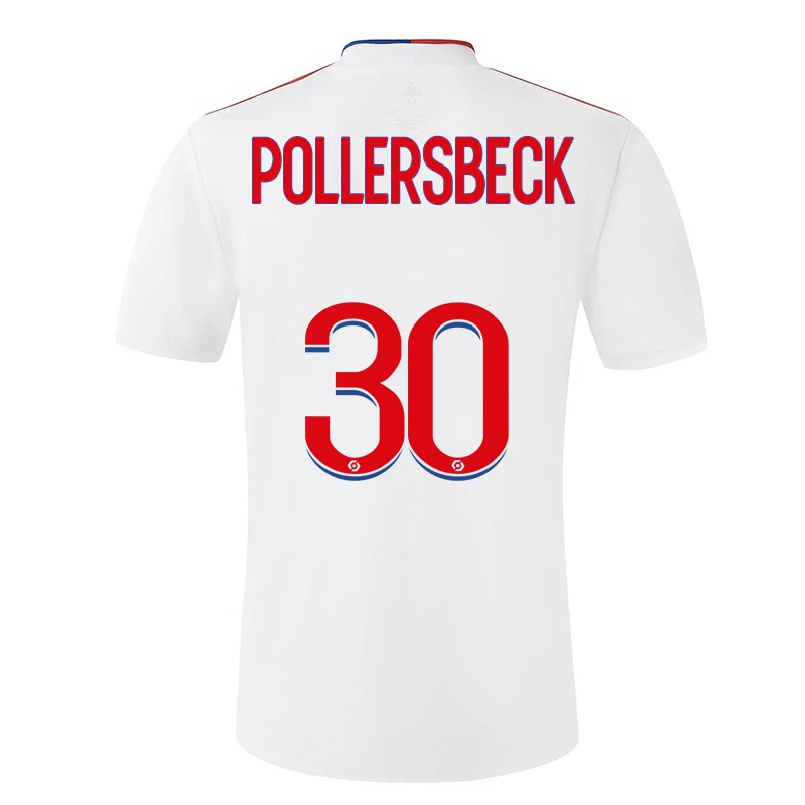 Kinder Fußball Julian Pollersbeck #30 Weiß Heimtrikot Trikot 2021/22 T-shirt