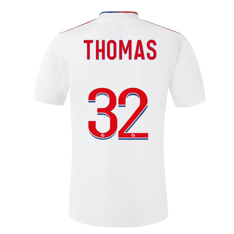 Kinder Fußball Titouan Thomas #32 Weiß Heimtrikot Trikot 2021/22 T-shirt