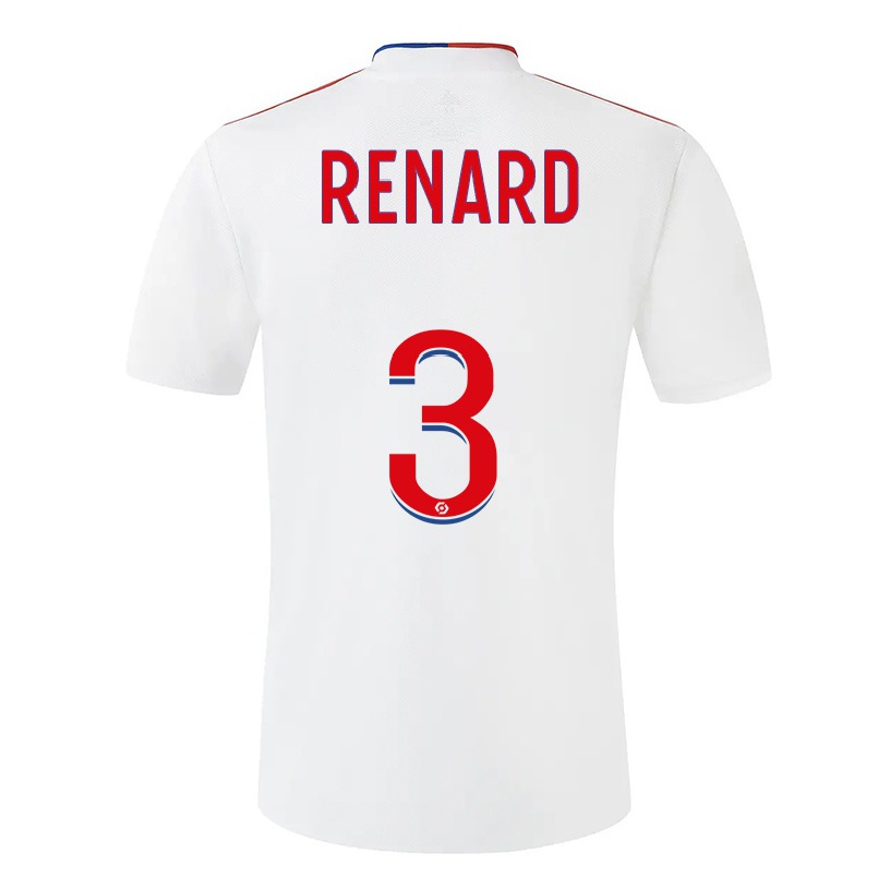 Kinder Fußball Wendie Renard #3 Weiß Heimtrikot Trikot 2021/22 T-shirt