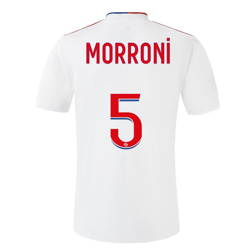 Kinder Fußball Perle Morroni #5 Weiß Heimtrikot Trikot 2021/22 T-shirt