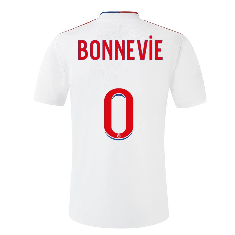 Kinder Fußball Kayne Bonnevie #0 Weiß Heimtrikot Trikot 2021/22 T-shirt