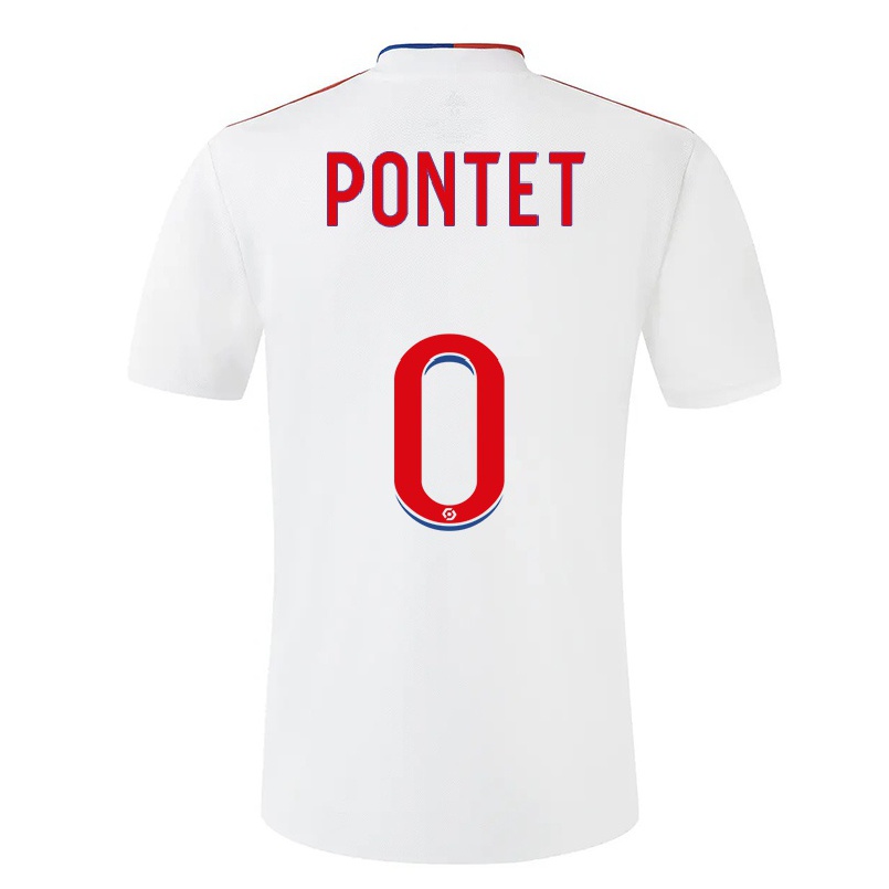 Kinder Fußball Arthur Pontet #0 Weiß Heimtrikot Trikot 2021/22 T-shirt