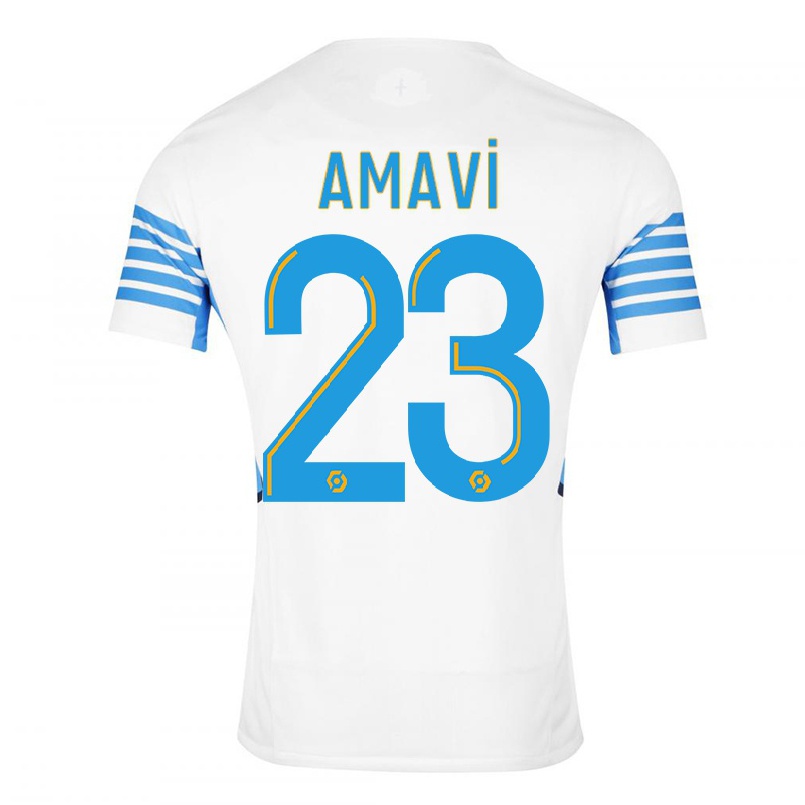 Kinder Fußball Amavi #23 Weiß Heimtrikot Trikot 2021/22 T-shirt