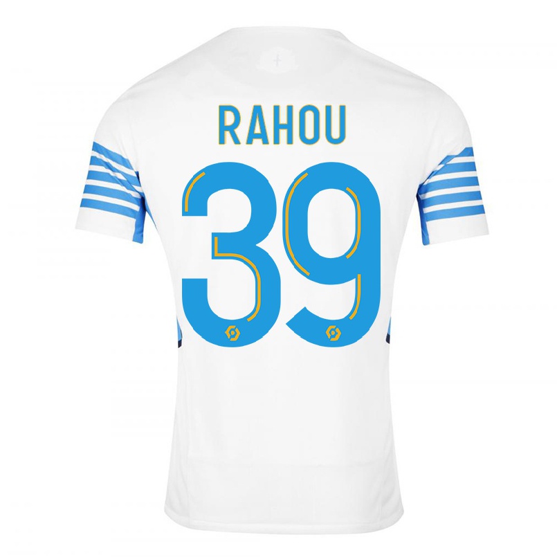Kinder Fußball Jores Rahou #39 Weiß Heimtrikot Trikot 2021/22 T-shirt