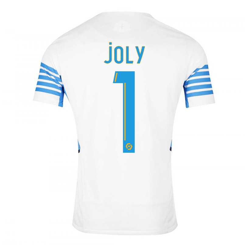 Kinder Fußball Blandine Joly #1 Weiß Heimtrikot Trikot 2021/22 T-shirt
