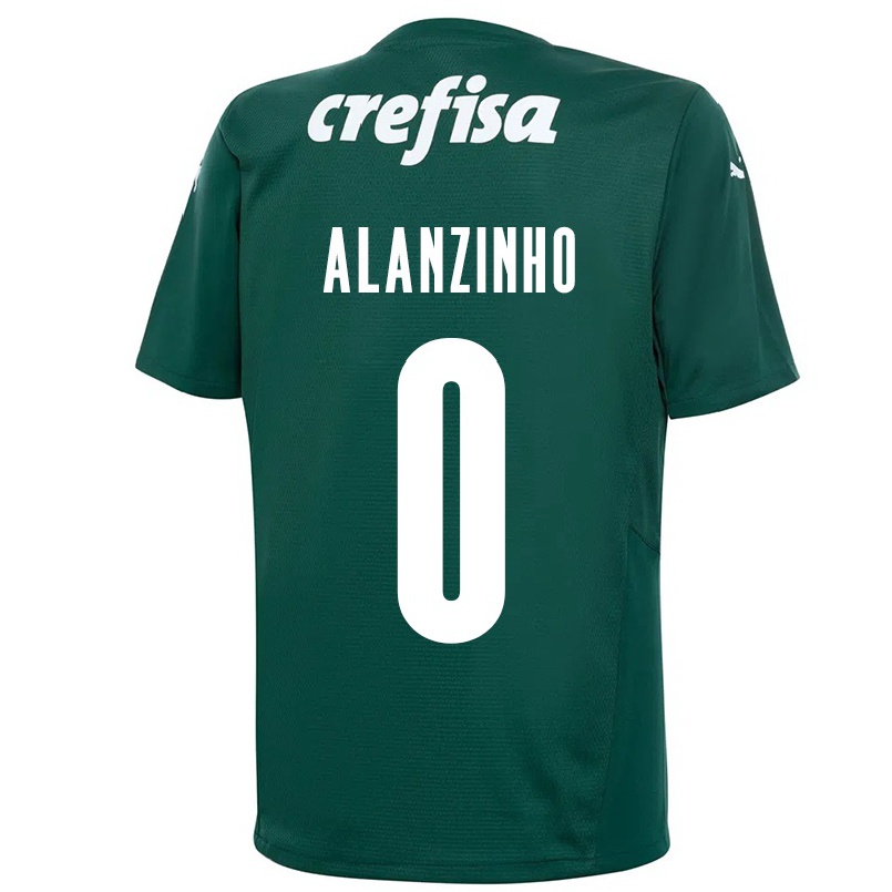 Kinder Fußball Alanzinho #0 Dunkelgrün Heimtrikot Trikot 2021/22 T-shirt
