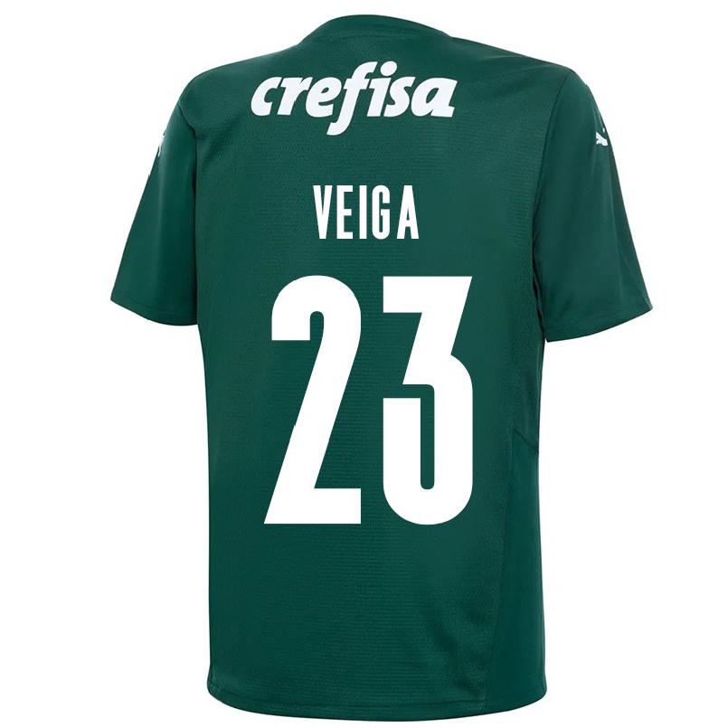 Kinder Fußball Raphael Veiga #23 Dunkelgrün Heimtrikot Trikot 2021/22 T-shirt