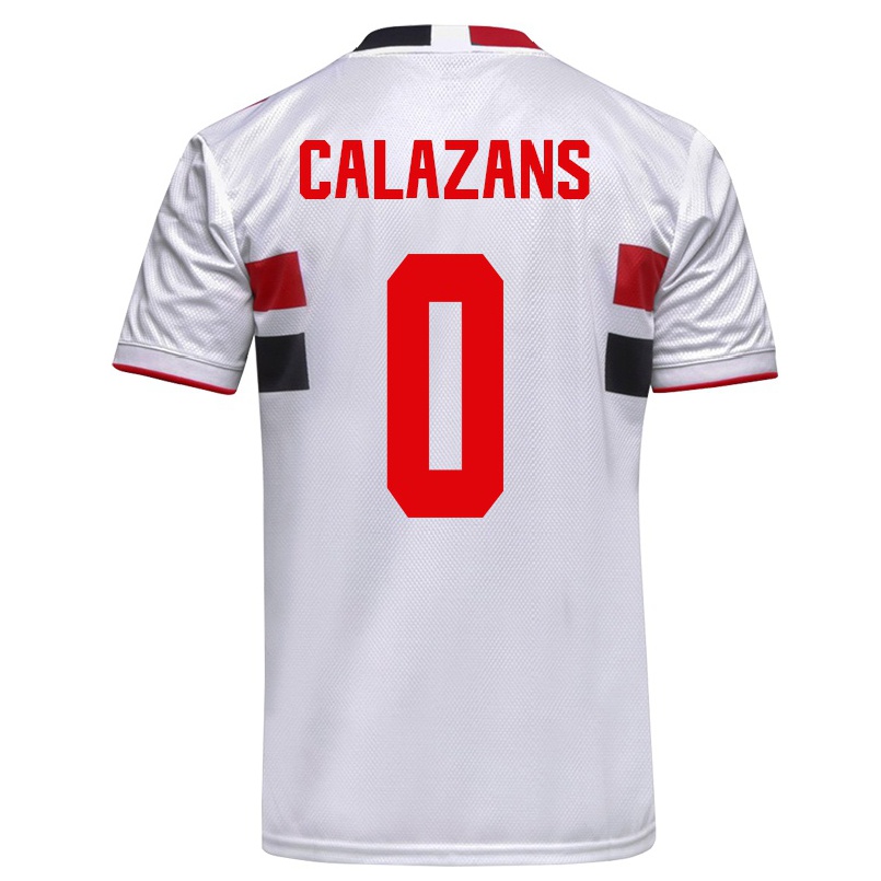 Kinder Fußball Marquinhos Calazans #0 Weiß Heimtrikot Trikot 2021/22 T-shirt