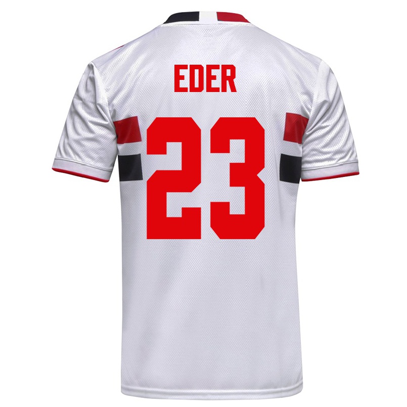 Kinder Fußball Eder #23 Weiß Heimtrikot Trikot 2021/22 T-shirt