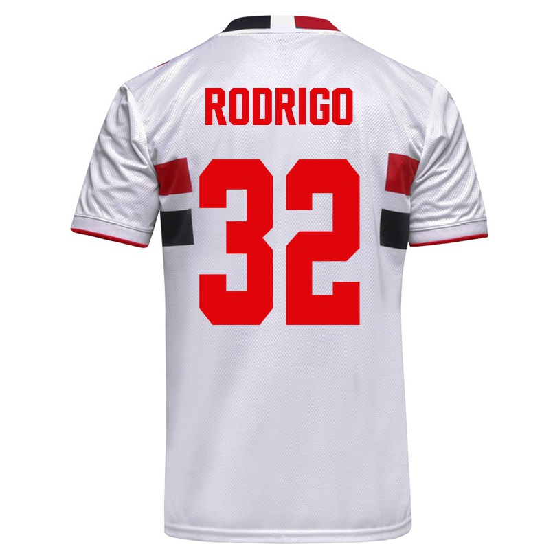 Kinder Fußball Rodrigo #32 Weiß Heimtrikot Trikot 2021/22 T-shirt