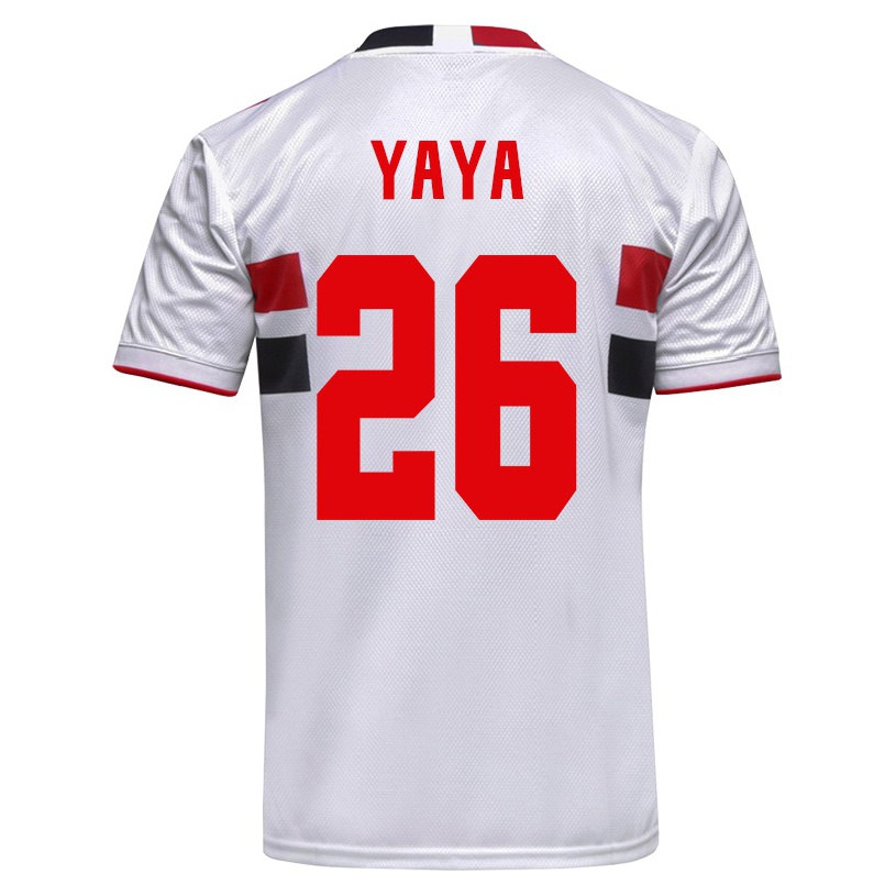Kinder Fußball Yaya #26 Weiß Heimtrikot Trikot 2021/22 T-shirt