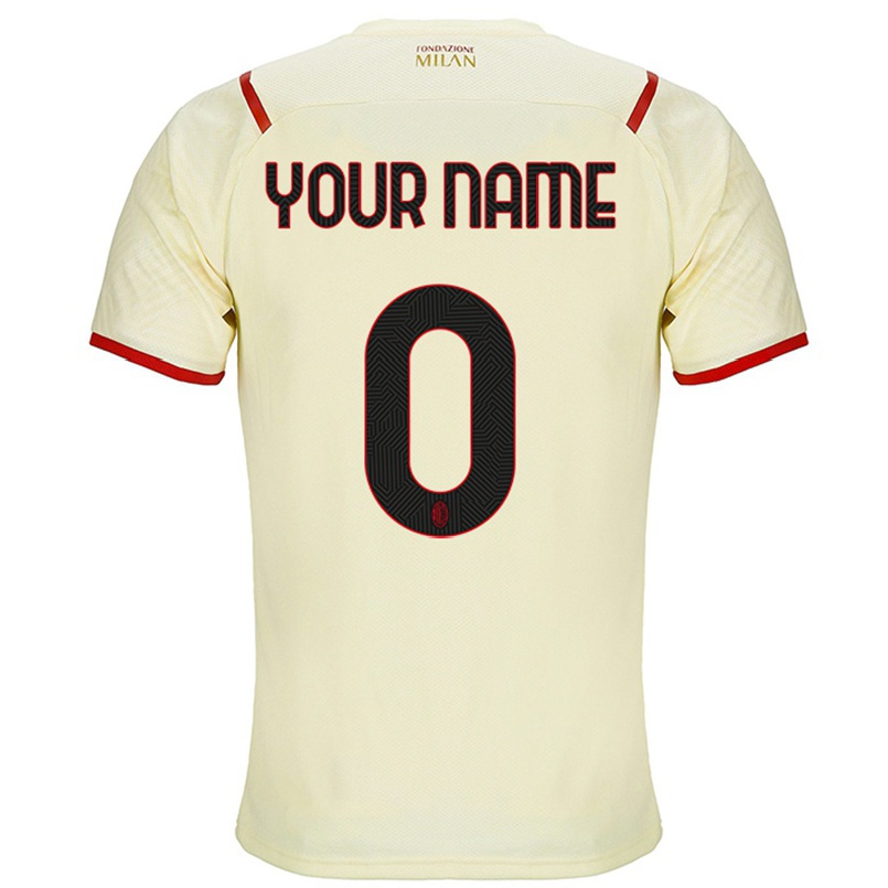 Kinder Fußball Dein Name #0 Sekt Auswärtstrikot Trikot 2021/22 T-shirt