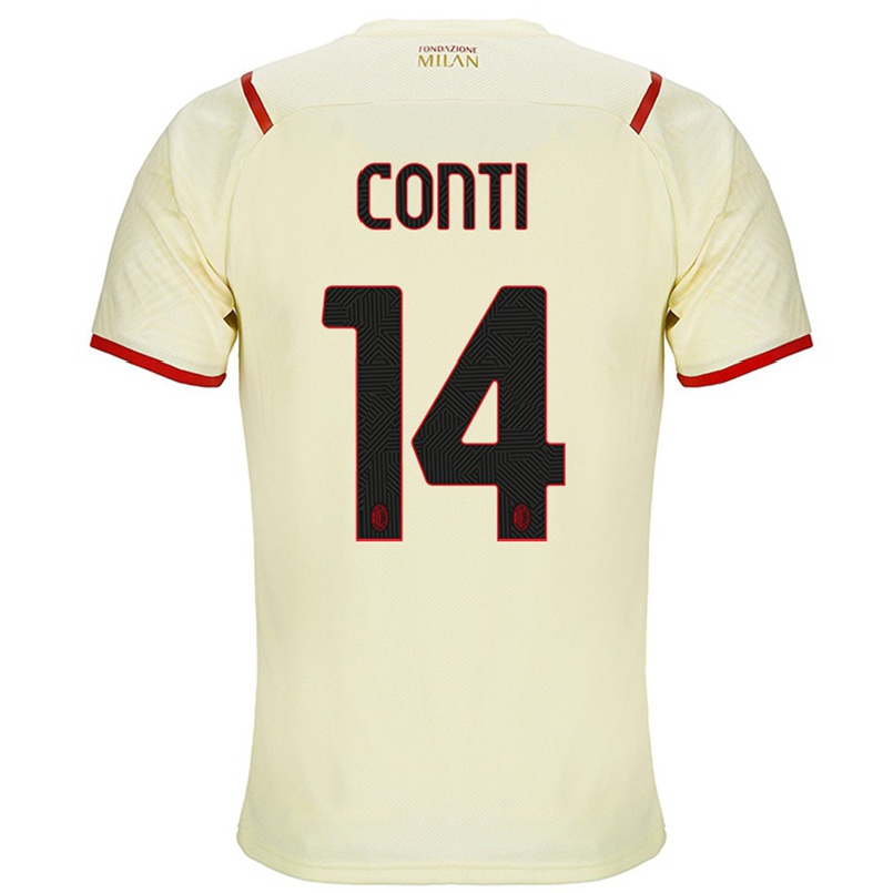 Kinder Fußball Andrea Conti #14 Sekt Auswärtstrikot Trikot 2021/22 T-shirt