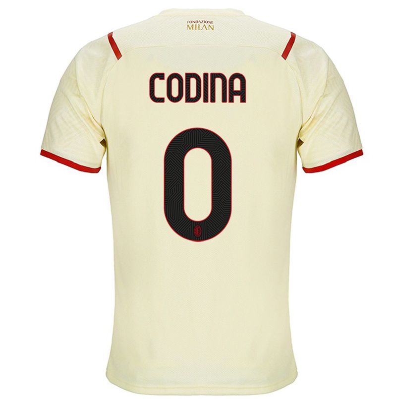 Kinder Fußball Laia Codina #0 Sekt Auswärtstrikot Trikot 2021/22 T-shirt