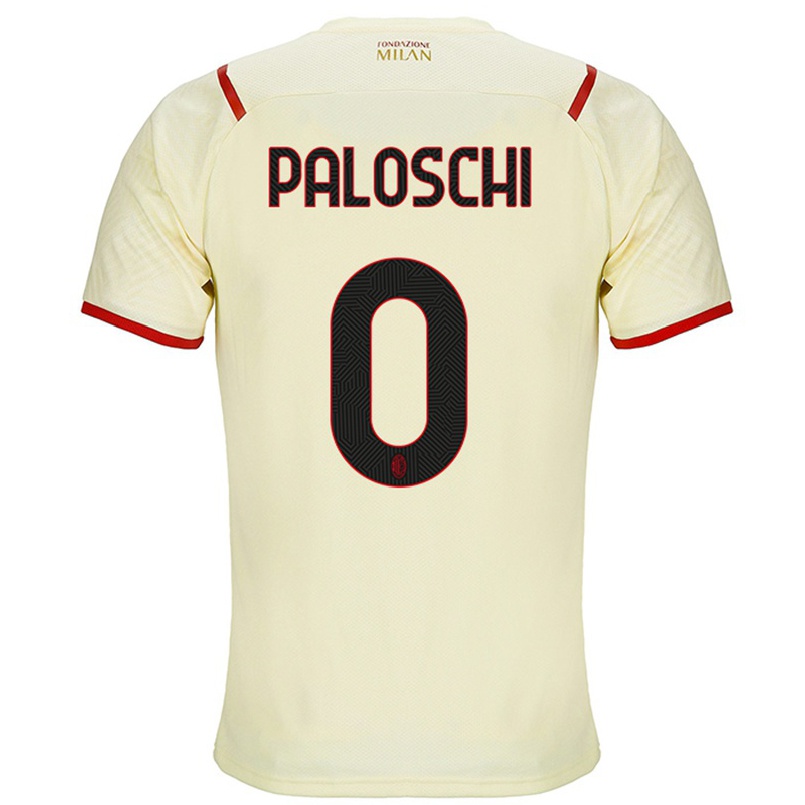 Kinder Fußball Mattia Paloschi #0 Sekt Auswärtstrikot Trikot 2021/22 T-shirt