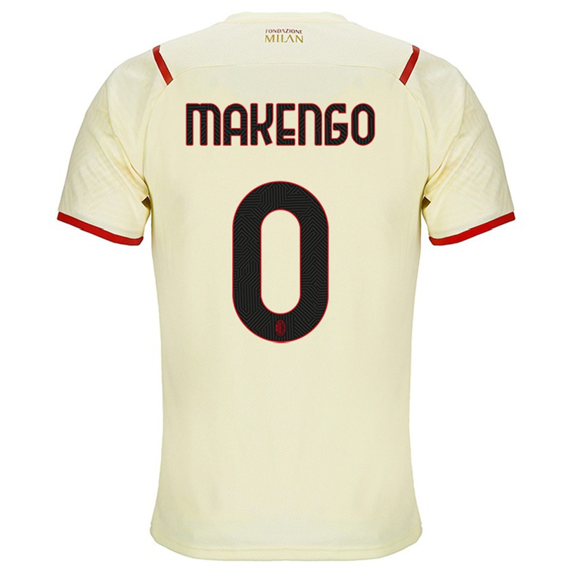 Kinder Fußball Clinton Nsiala Makengo #0 Sekt Auswärtstrikot Trikot 2021/22 T-shirt