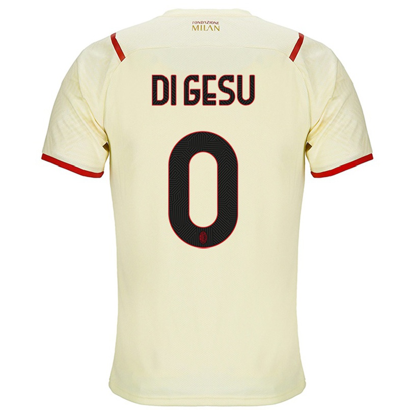Kinder Fußball Enrico Di Gesu #0 Sekt Auswärtstrikot Trikot 2021/22 T-shirt