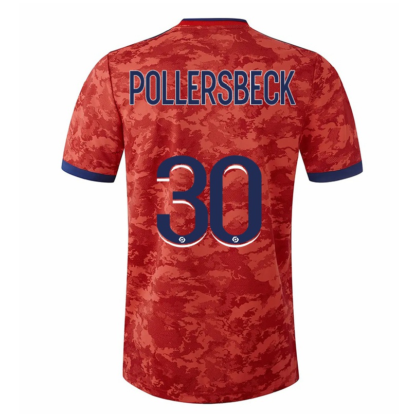 Kinder Fußball Julian Pollersbeck #30 Orange Auswärtstrikot Trikot 2021/22 T-shirt