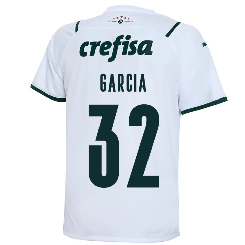 Kinder Fußball Gustavo Garcia #32 Weiß Auswärtstrikot Trikot 2021/22 T-shirt