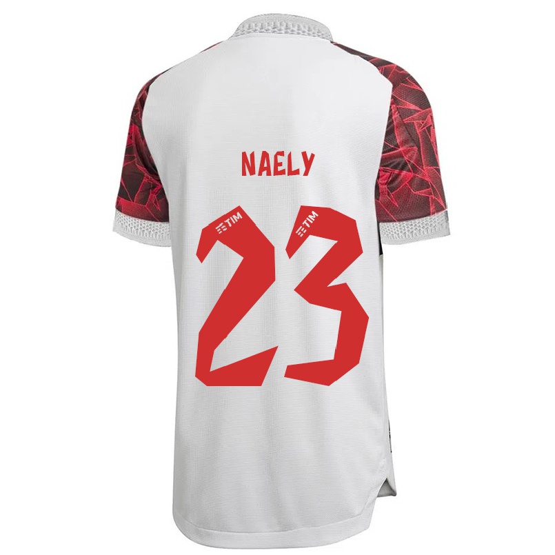 Kinder Fußball Naely #23 Weiß Auswärtstrikot Trikot 2021/22 T-shirt