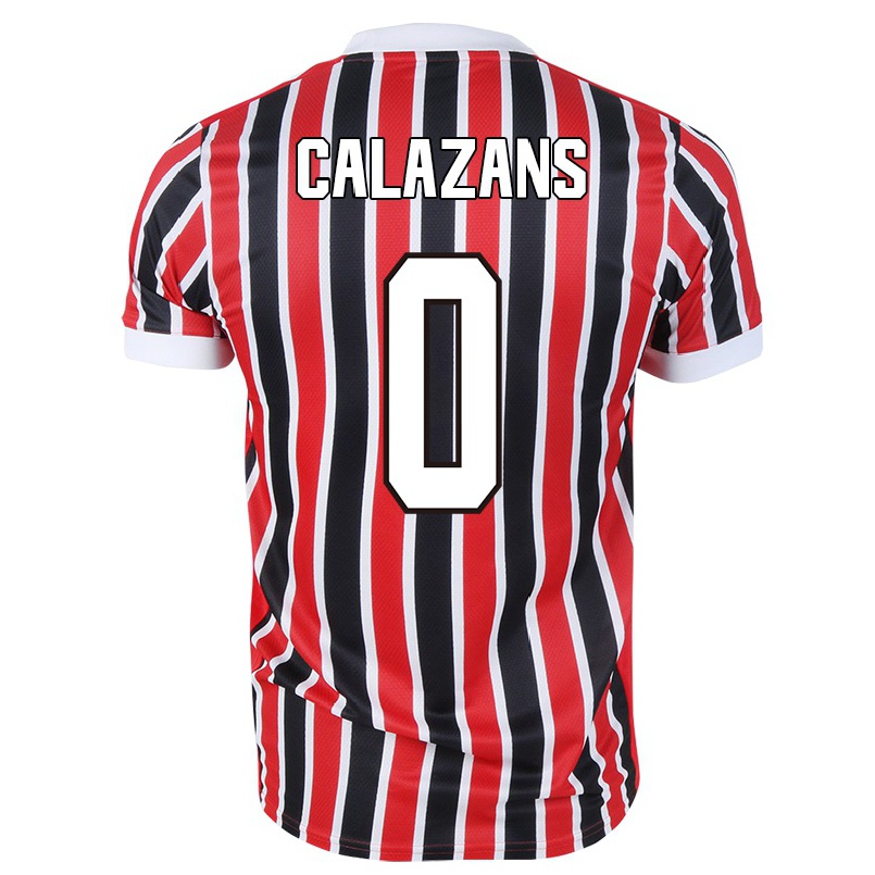 Kinder Fußball Marquinhos Calazans #0 Rot Schwarz Auswärtstrikot Trikot 2021/22 T-shirt