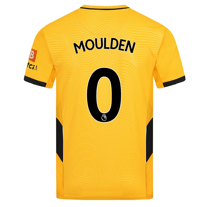 Kinder Fußball Louie Moulden #0 Gelb Heimtrikot Trikot 2021/22 T-shirt