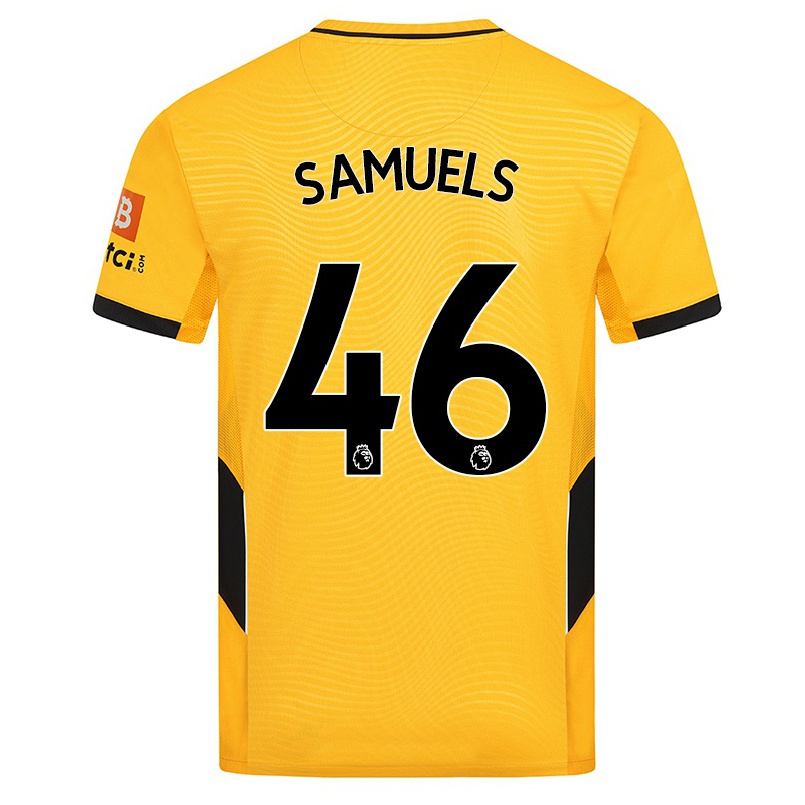 Kinder Fußball Austin Samuels #46 Gelb Heimtrikot Trikot 2021/22 T-shirt