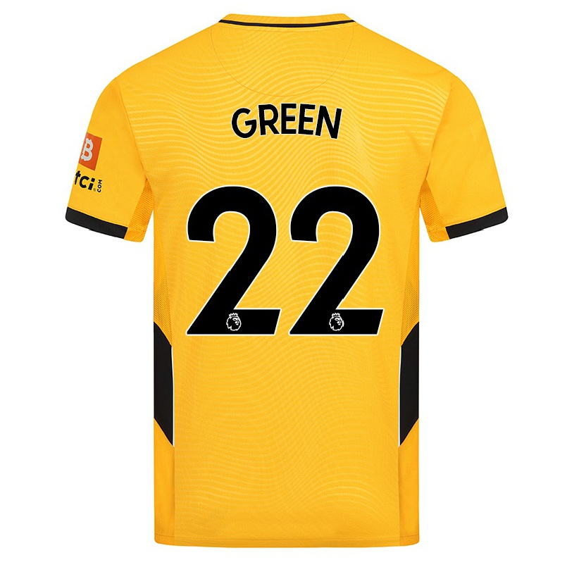 Kinder Fußball Lucy Green #22 Gelb Heimtrikot Trikot 2021/22 T-shirt