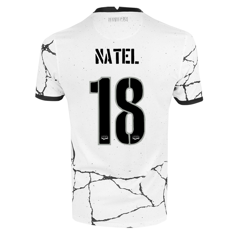 Kinder Fußball Leo Natel #18 Weiß Heimtrikot Trikot 2021/22 T-shirt