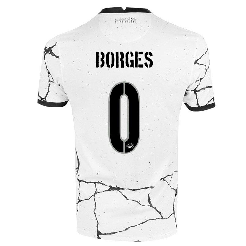 Kinder Fußball Hugo Borges #0 Weiß Heimtrikot Trikot 2021/22 T-shirt