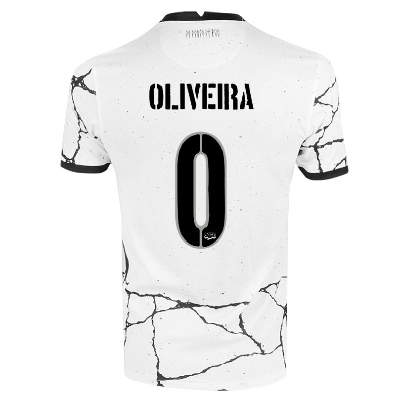Kinder Fußball Ruan Oliveira #0 Weiß Heimtrikot Trikot 2021/22 T-shirt