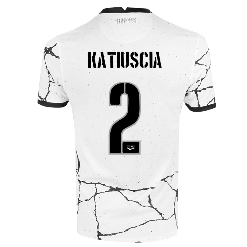 Kinder Fußball Katiuscia #2 Weiß Heimtrikot Trikot 2021/22 T-shirt