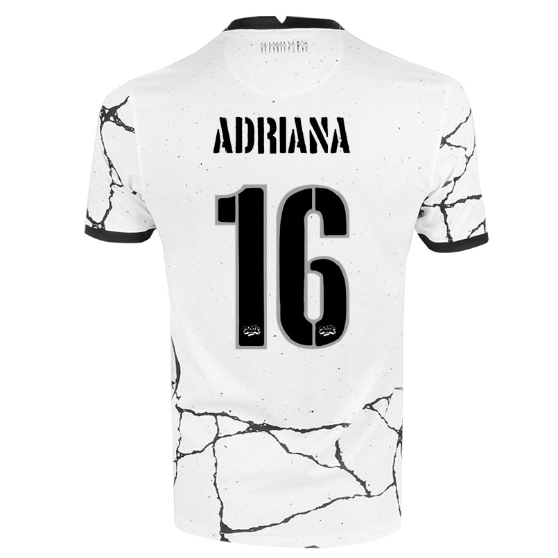 Kinder Fußball Adriana #16 Weiß Heimtrikot Trikot 2021/22 T-shirt