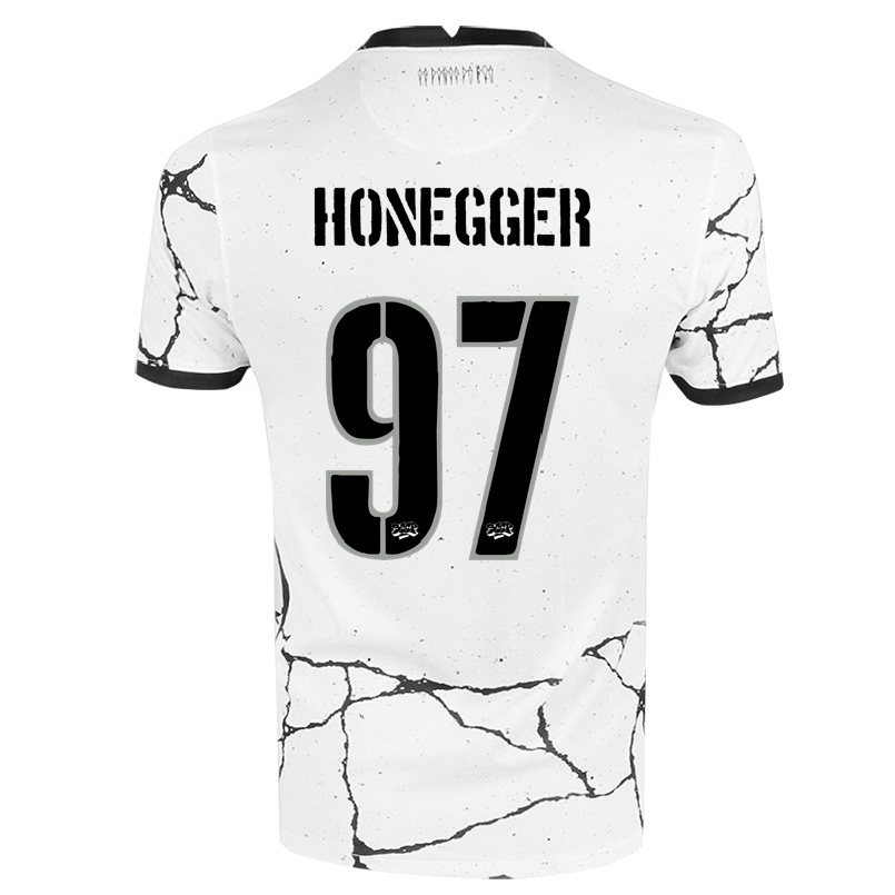 Kinder Fußball Natascha Honegger #97 Weiß Heimtrikot Trikot 2021/22 T-shirt