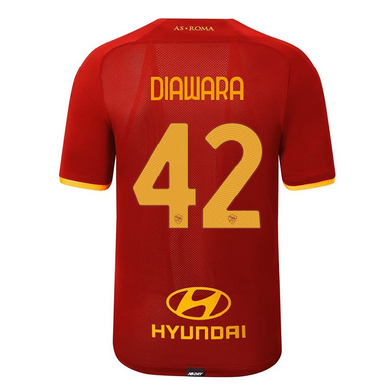Kinder Fußball Amadou Diawara #42 Rot Heimtrikot Trikot 2021/22 T-shirt