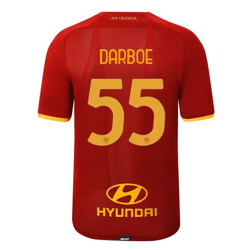 Kinder Fußball Ebrima Darboe #55 Rot Heimtrikot Trikot 2021/22 T-shirt