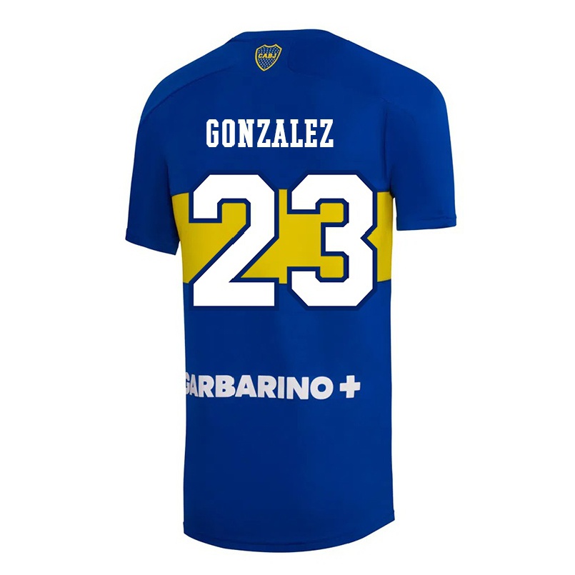 Kinder Fußball Diego Gonzalez #23 Königsblau Heimtrikot Trikot 2021/22 T-shirt