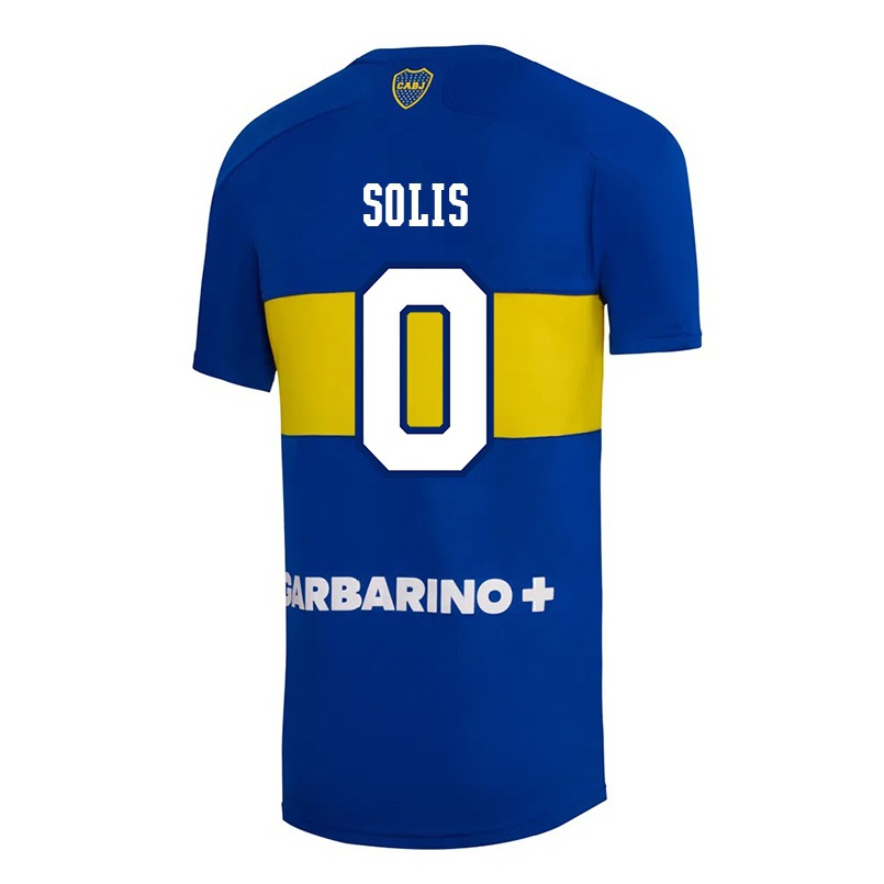 Kinder Fußball Nazareno Solis #0 Königsblau Heimtrikot Trikot 2021/22 T-shirt