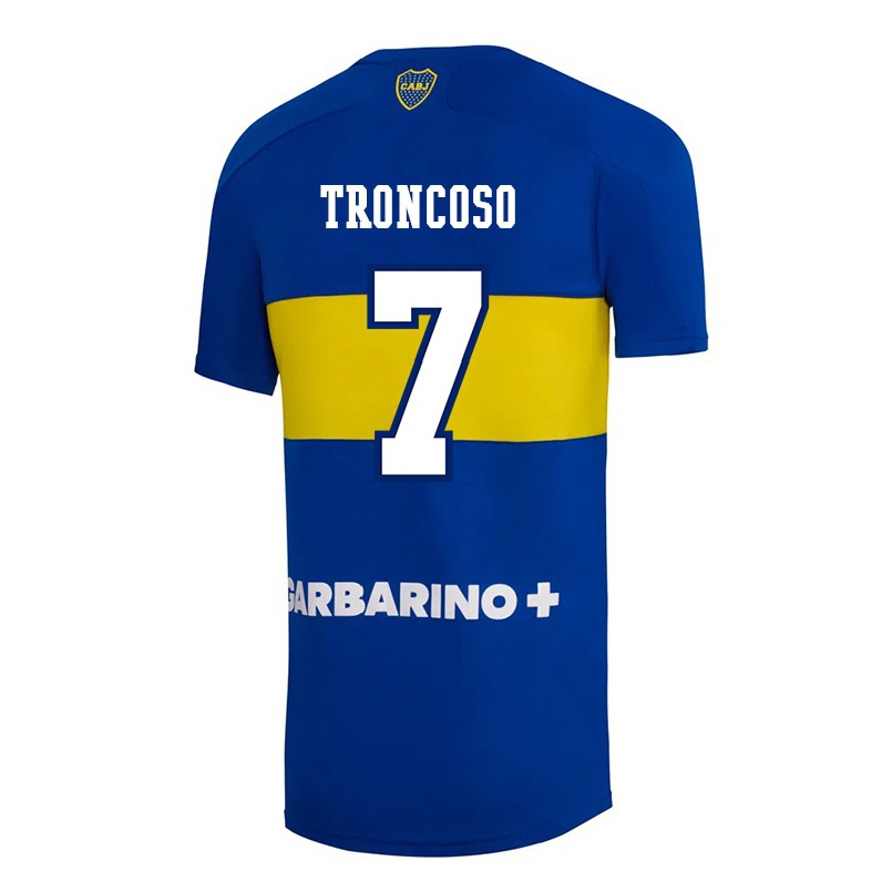 Kinder Fußball Carolina Troncoso #7 Königsblau Heimtrikot Trikot 2021/22 T-shirt