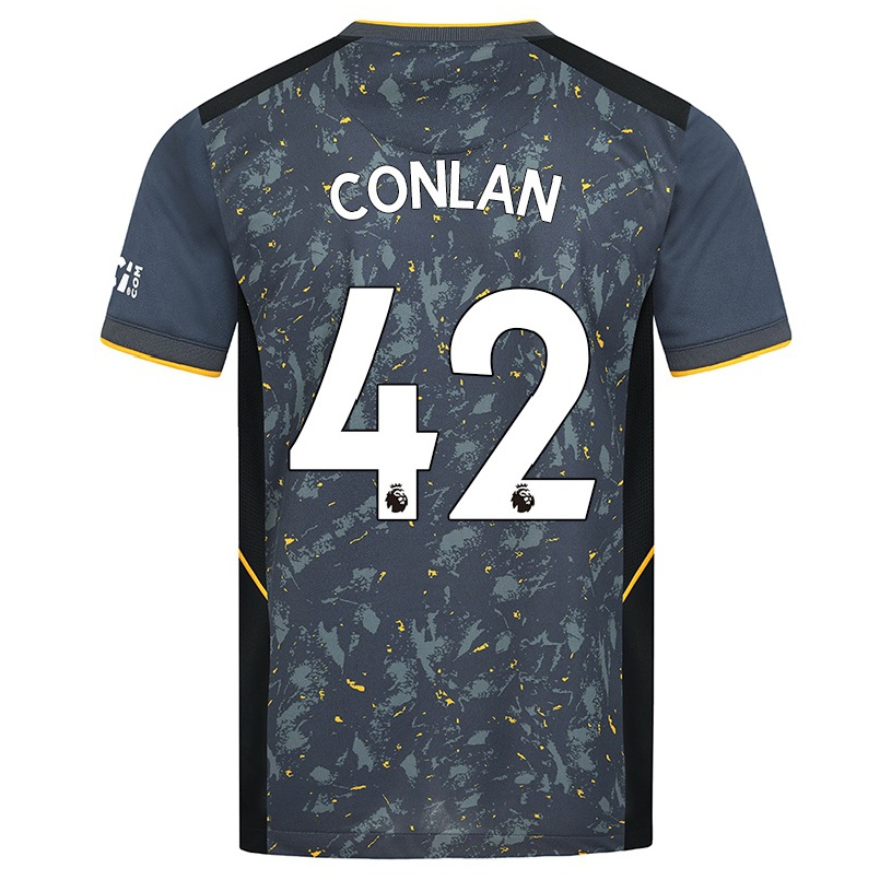 Kinder Fußball Orla Conlan #42 Grad Auswärtstrikot Trikot 2021/22 T-shirt