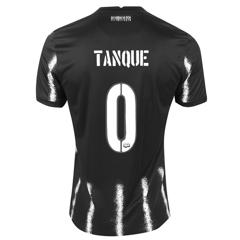 Kinder Fußball Eduardo Tanque #0 Schwarz Auswärtstrikot Trikot 2021/22 T-shirt