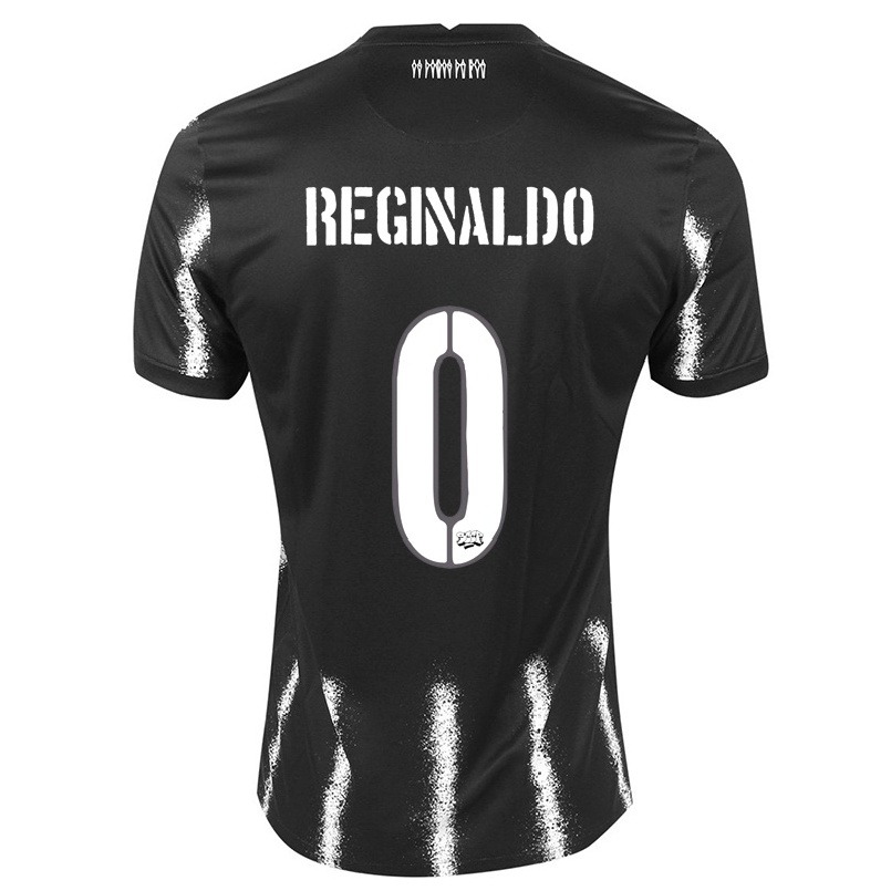 Kinder Fußball Reginaldo #0 Schwarz Auswärtstrikot Trikot 2021/22 T-shirt